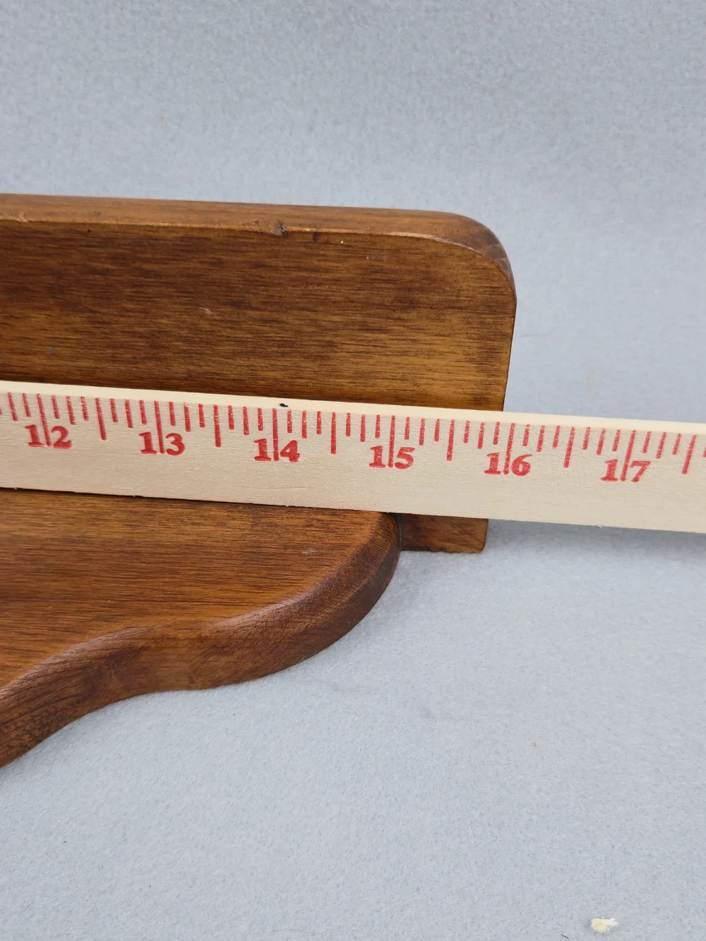 Vintage Wood Heart Wall Shelf Peg Rack Country 16